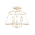 Elk Joanie 13 Inch Wide 3 Light Semi Flush Mount in Antique White Model: EC89683/3