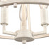 Elk Joanie 13 Inch Wide 3 Light Semi Flush Mount in Antique White Model: EC89683/3