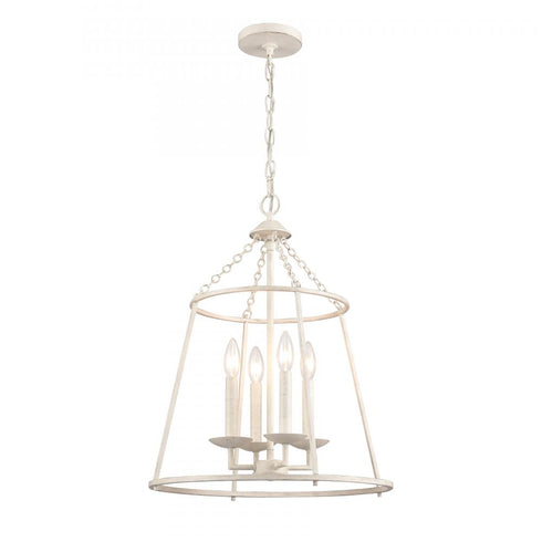 Elk Joanie 17.25 Inch Wide 4 Light Pendant in Antique White Model: EC89684/4
