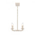 Elk Joanie 34 Inch Wide 6 Light Linear Chandelier in Antique White Model: EC89685/6