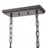 Elk Joanie 34 Inch Wide 6 Light Linear Chandelier in Old Bronze Model: EC89695/6