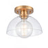 Elk Julian 10 Inch Wide 1 Light Semi Flush Mount Brushed Gold Model: 89914/1