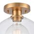 Elk Julian 10 Inch Wide 1 Light Semi Flush Mount Brushed Gold Model: 89914/1