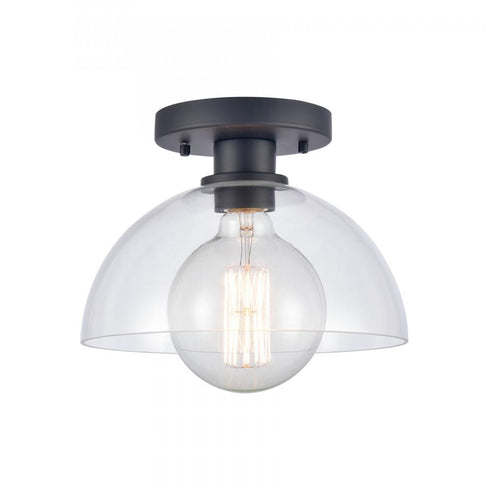 Elk Julian 10 Inch Wide 1 Light Semi Flush Mount Matte Black Model: 89904/1