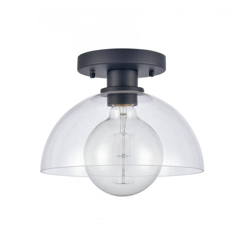 Elk Julian 10 Inch Wide 1 Light Semi Flush Mount Matte Black Model: 89904/1