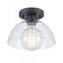 Elk Julian 10 Inch Wide 1 Light Semi Flush Mount Matte Black Model: 89904/1