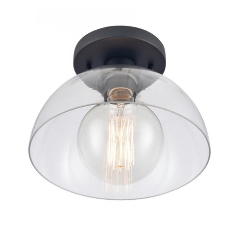 Elk Julian 10 Inch Wide 1 Light Semi Flush Mount Matte Black Model: 89904/1