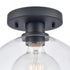 Elk Julian 10 Inch Wide 1 Light Semi Flush Mount Matte Black Model: 89904/1