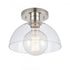 Elk Julian 10 Inch Wide 1 Light Semi Flush Mount Polished Nickel Model: 89924/1