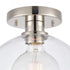 Elk Julian 10 Inch Wide 1 Light Semi Flush Mount Polished Nickel Model: 89924/1