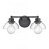 Elk Julian 16 Inch Wide 2 Light Vanity Light Matte Black Model: 89901/2