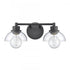 Elk Julian 16 Inch Wide 2 Light Vanity Light Matte Black Model: 89901/2