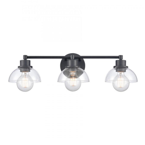Elk Julian 24 Inch Wide 3 Light Vanity Light Matte Black Model: 89902/3
