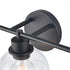 Elk Julian 24 Inch Wide 3 Light Vanity Light Matte Black Model: 89902/3