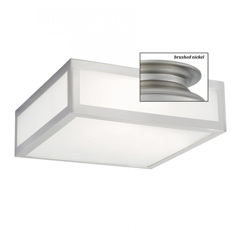 Elk Kaset 15 Inch Wide 2 Light Flush Mount in Brushed Nickel Model: 9699-BN-SO