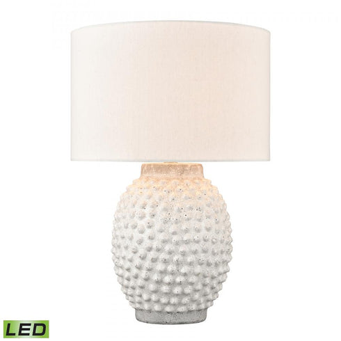 Elk Keem Bay 24 Inch High 1 Light Table Lamp in White Includes LED Bulb Model: H019-7256-LED
