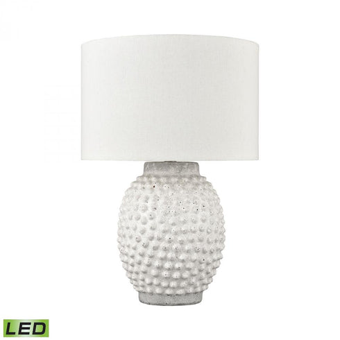 Elk Keem Bay 24 Inch High 1 Light Table Lamp in White Includes LED Bulb Model: H019-7256-LED