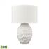 Elk Keem Bay 24 Inch High 1 Light Table Lamp in White Includes LED Bulb Model: H019-7256-LED