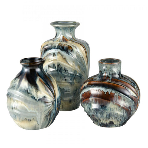 Elk Kelly VASE JAR BOTTLE (2 pack) (2 pack) in Blue Finish Model: S0017-8958