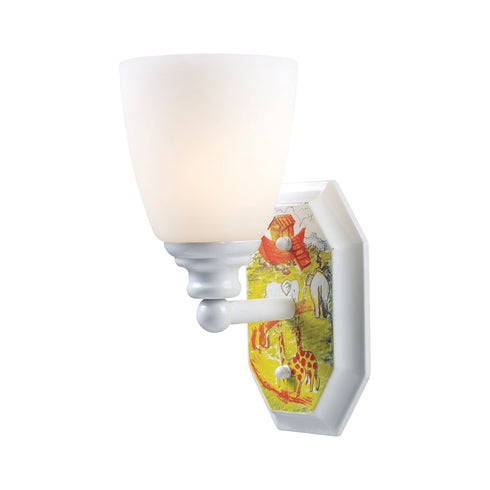 Elk Kidshine 1 Light SCONCE in White Finish Model: 60070-1