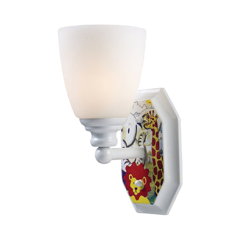 Elk Kidshine 1 Light SCONCE in White Finish Model: 60080-1