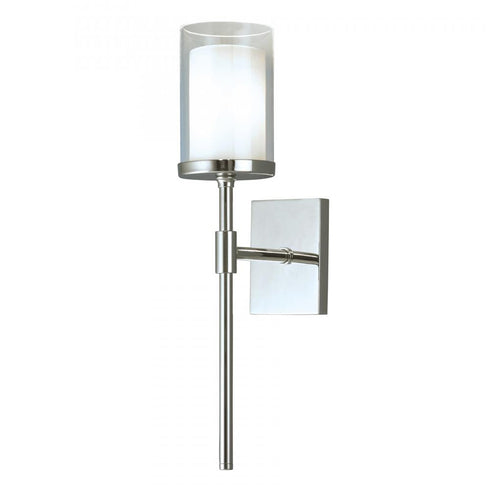 Elk Kimberly 16.75 Inch High 1 Light Sconce Chrome in Brushed Chrome Finish Model: 8970-CH-CL