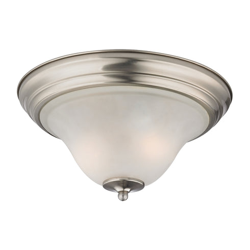 Elk Kingston 2 Light FLUSH MOUNT in Brushed Nickel Finish Model: 1402FM/20