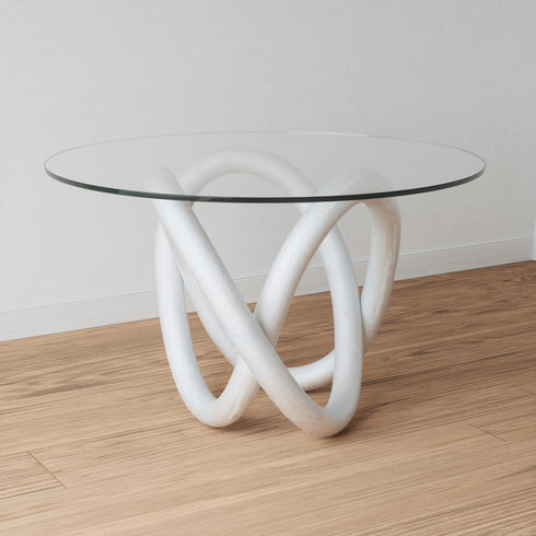 Elk Knotty Dining Table in White Model: H0075-9439