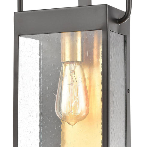 Elk Knowlton 1 Light SCONCE in Matte Black Brushed Brass Brushed Brass Finish Model: 46681/1