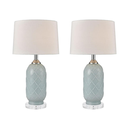 Elk La Joliette TABLE LAMP in Pale Blue Finish Model: 77099/S2