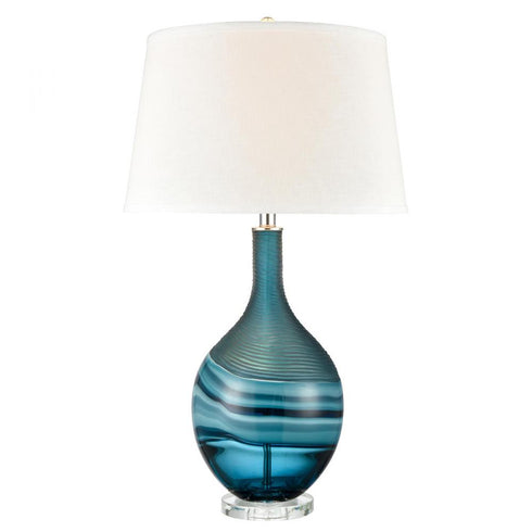 Elk Laconia Bay TABLE LAMP in Blue Finish Model: H0019-8011
