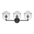 Elk Langford VANITY LIGHT in Matte Black Finish Model: 18432/3