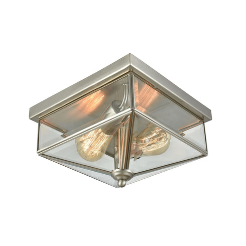 Elk Lankford FLUSH MOUNT in Brushed Nickel Finish Model: CE9202365