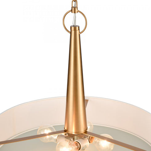 Elk Leo 22'' Wide 4 Light Pendant Brushed Gold Model: 89845/4