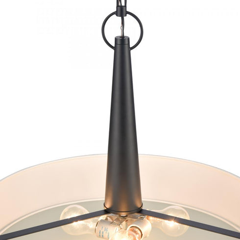 Elk Leo 22'' Wide 4 Light Pendant Matte Black Model: 89835/4