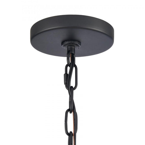 Elk Leo 22'' Wide 4 Light Pendant Matte Black Model: 89835/4