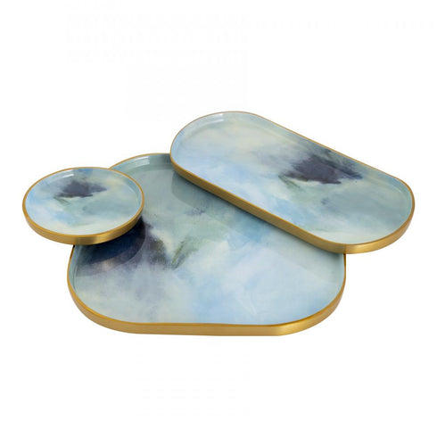 Elk Leonard BOWL TRAY in Pale Blue Finish Model: H0807-9242/S3