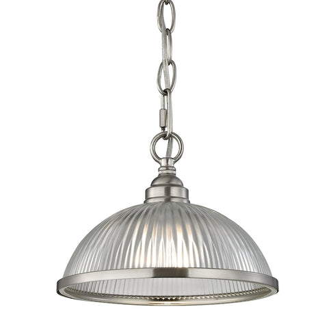Elk Liberty Park 1 Light MINI PENDANT in Brushed Nickel Finish Model: 7661PS/20