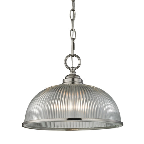 Elk Liberty Park 1 Light MINI PENDANT in Brushed Nickel Finish Model: 7681PL/20