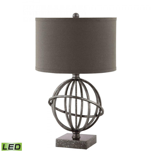 Elk Lichfield 25.25 Inch High 1 Light Table Lamp in Pewter Includes LED Bulb Model: 99616-LED