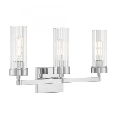 Elk Lida 21 Inch Wide 3 Light Vanity Light in Chrome Model: 2613-CH-CL