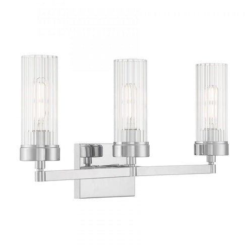 Elk Lida 21 Inch Wide 3 Light Vanity Light in Chrome Model: 2613-CH-CL