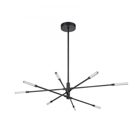 Elk Light Streak 48.5 Inch Wide 8 Light Chandelier in Matte Black Model: 85037/LED