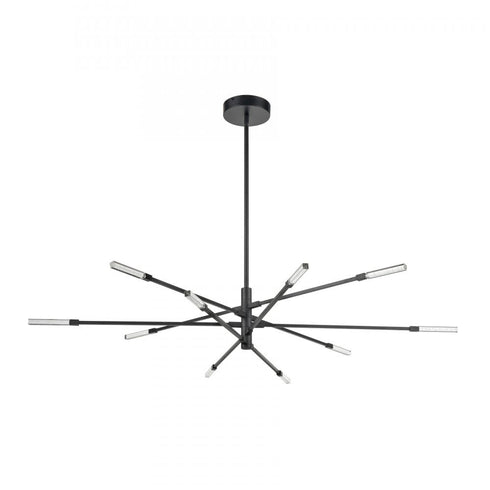 Elk Light Streak 55.5 Inch Wide 10 Light Chandelier in Matte Black Model: 85038/LED