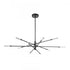 Elk Light Streak 55.5 Inch Wide 10 Light Chandelier in Matte Black Model: 85038/LED