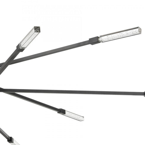 Elk Light Streak 55.5 Inch Wide 10 Light Chandelier in Matte Black Model: 85038/LED