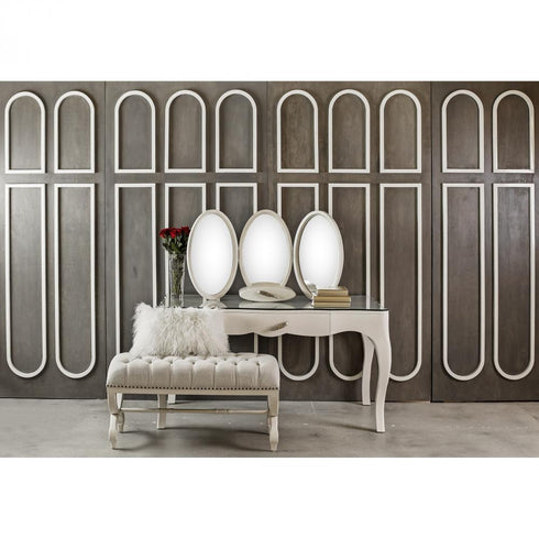 Elk Lightly CONSOLE TABLE DESK indian White Finish Model: 7119002
