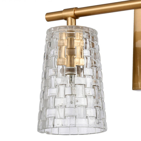 Elk Lightweave 15 Inch Wide 2 Light Vanity Light in Satin Brass Model: 82171/2