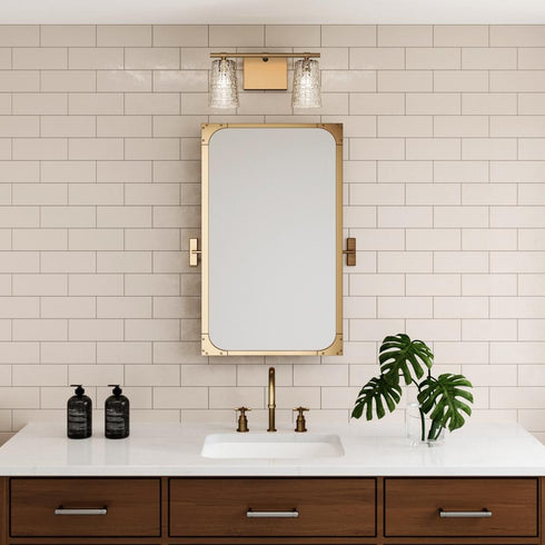 Elk Lightweave 15 Inch Wide 2 Light Vanity Light in Satin Brass Model: 82171/2