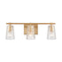 Elk Lightweave 22 Inch Wide 3 Light Vanity Light in Satin Brass Model: 82172/3
